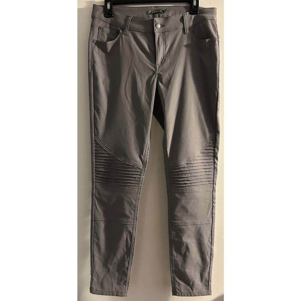 Women's PrAna Ruched Knee Moto Nylon Blend Hiking Outdoors Pants- Size 10